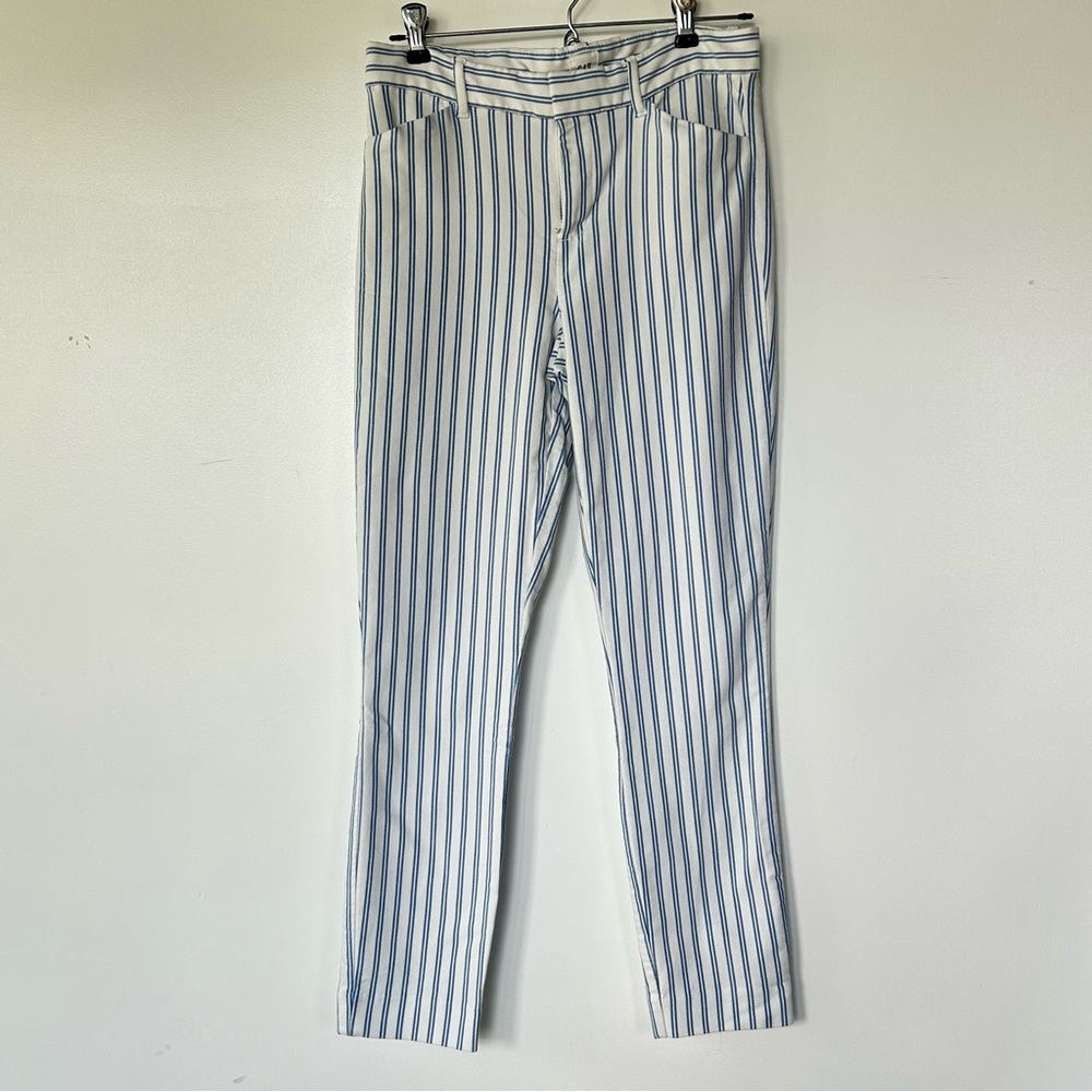 Gap Striped Signature Skinny Ankle Pants